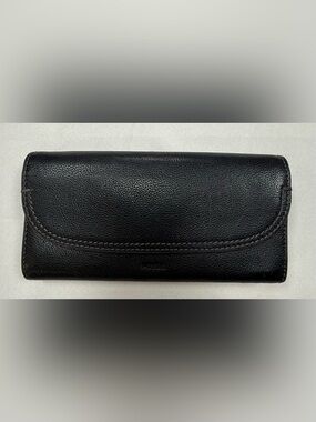 Fossil Black Leather Continental Wallet